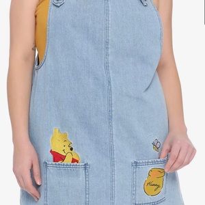 Disney Winnie The Pooh Embroidered Denim Skirtall with pockets